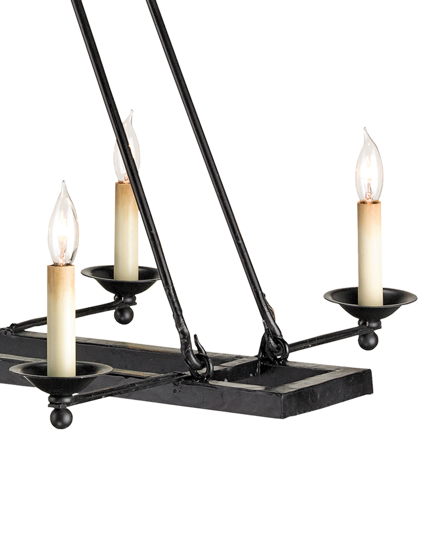 Houndslow Black Rectangular Chandelier