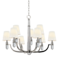 Dayton Chandelier with Polished Nickel Finish