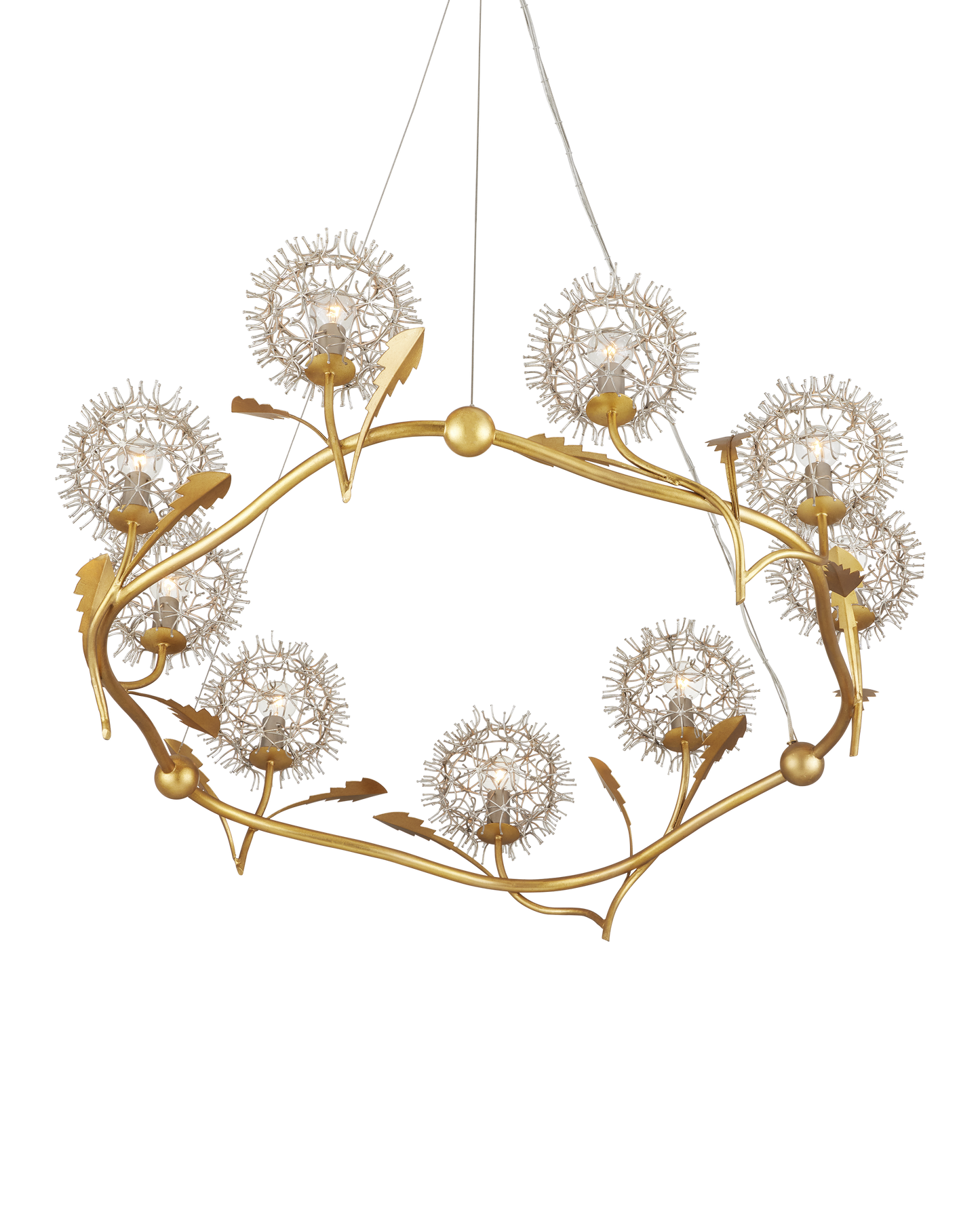 Dandelion Silver & Gold Chandelier