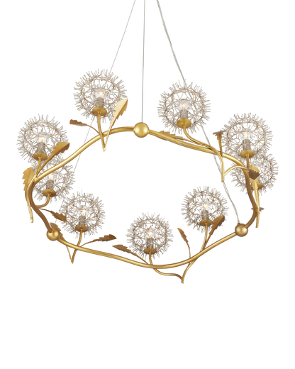 Dandelion Silver & Gold Chandelier