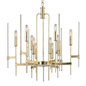 Bari Chandelier with Aged Brass Finish