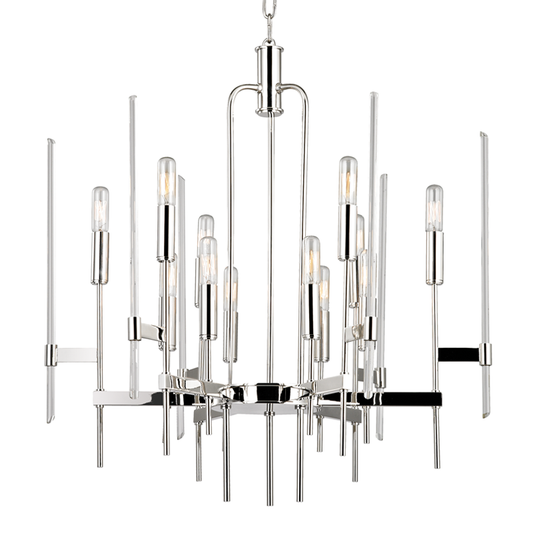 Bari Chandelier with Polished Nickel Finish
