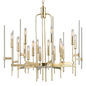 Bari Chandelier with Aged Brass Finish
