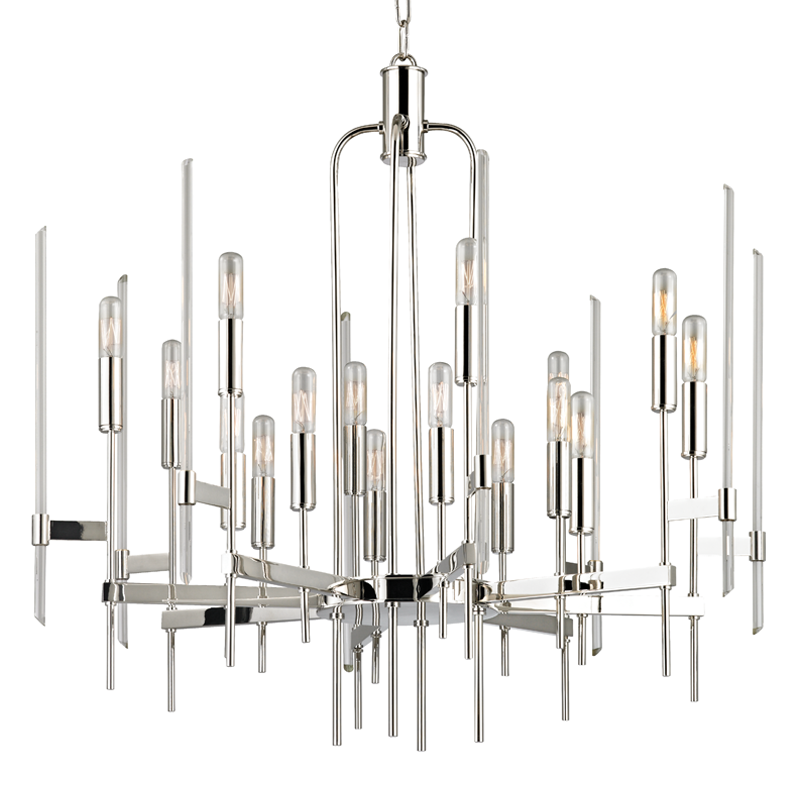 Bari Chandelier with Polished Nickel Finish