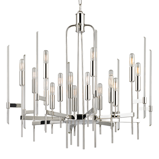 Bari Chandelier with Polished Nickel Finish