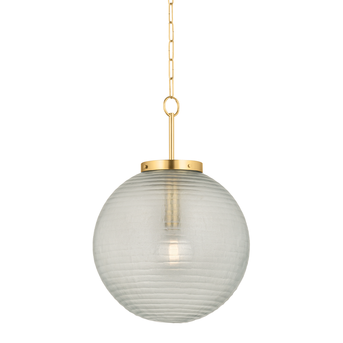 FALLS MILLS Pendant with Aged Brass Finish