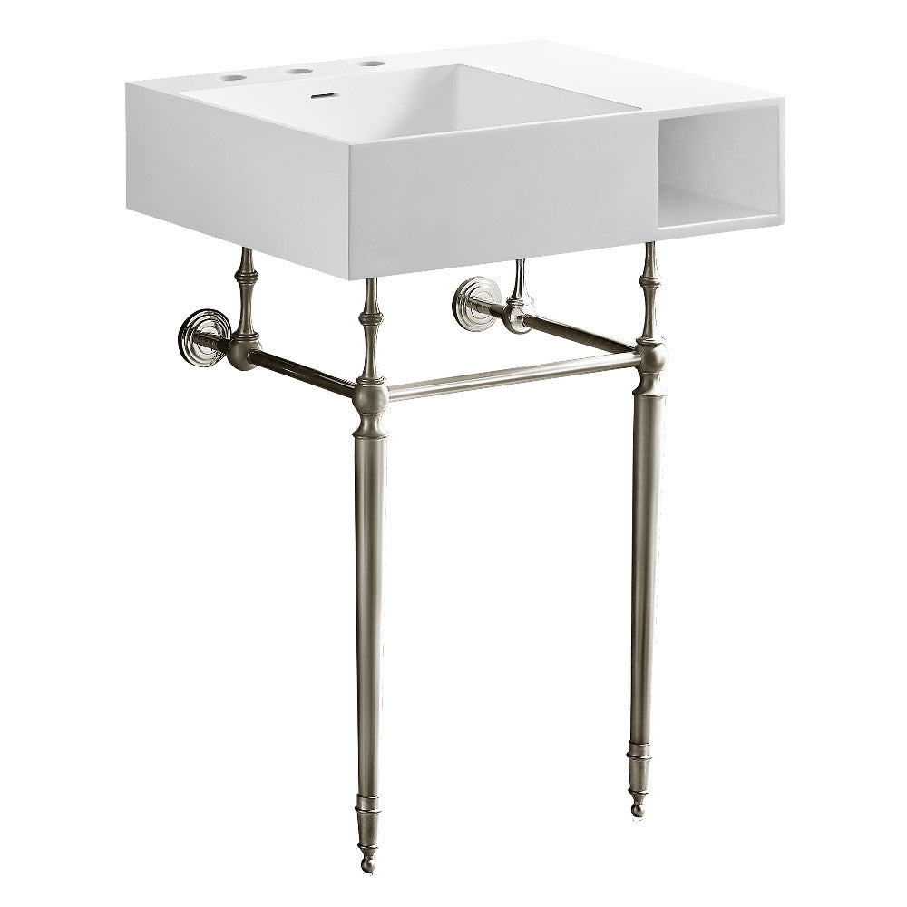 Aurelius 24.5 Inch Console Sink in White