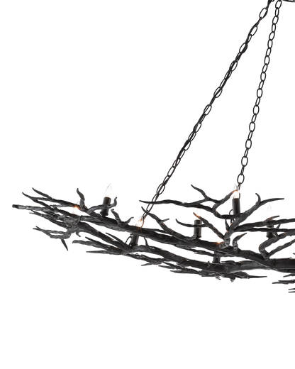 Rainforest Large Bronze Chandelier