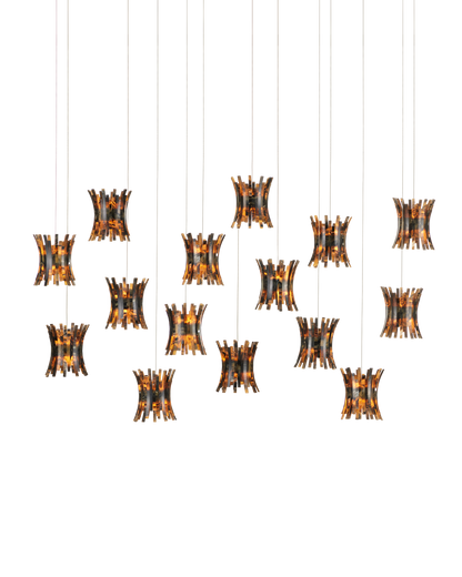 Alsop 15-Light Linear Multi-Drop Pendant