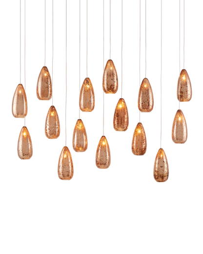 Rame 15-Light Linear Multi-Drop Pendant