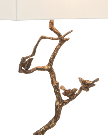 Shadows Brass Table Lamp