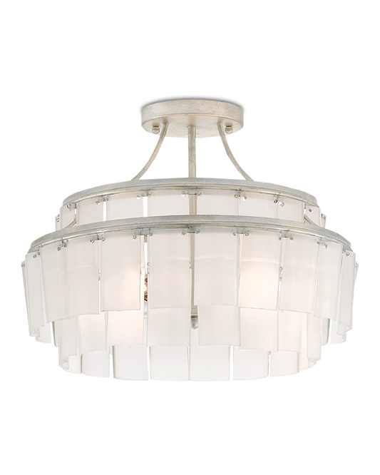 Vintner White Semi-Flush Mount