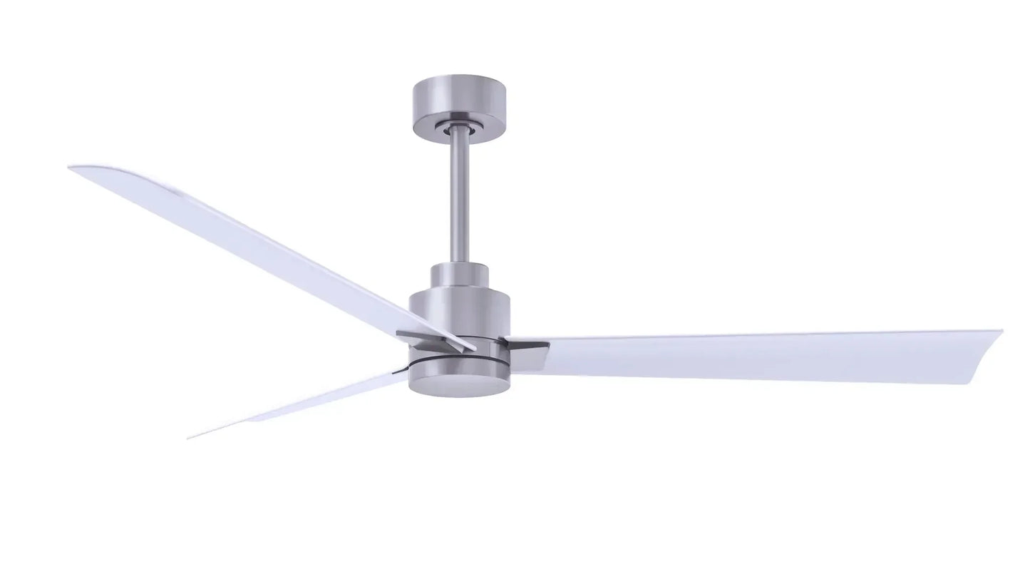 56 Inch Alessandra  series  3-blade transitional ceiling fan. Multiple finish options to choose from.