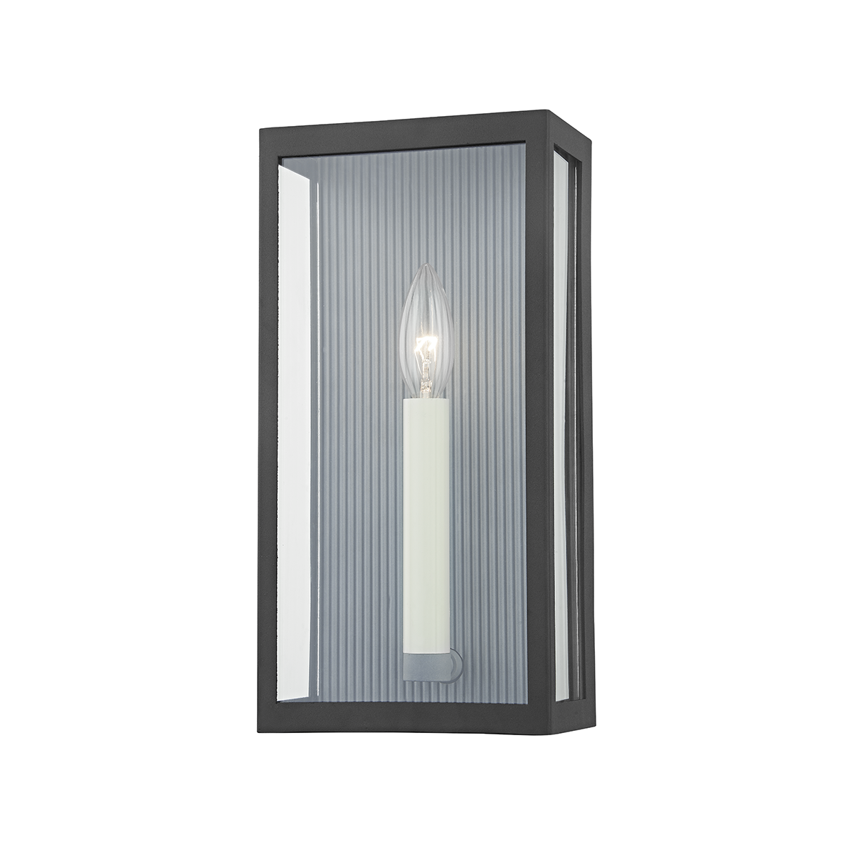 Vail Wall Sconce with TEXTURE BLACK/WEATHERED ZINC Finish