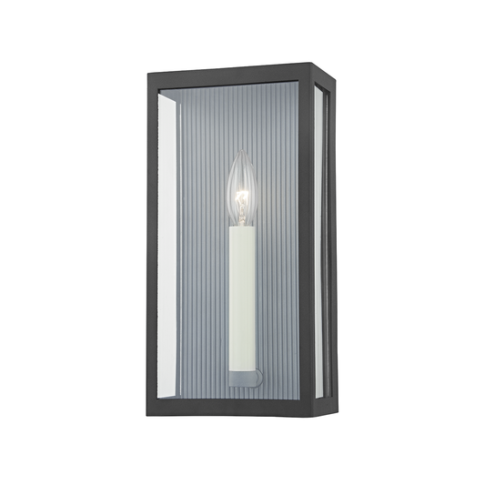 Vail Wall Sconce with TEXTURE BLACK/WEATHERED ZINC Finish