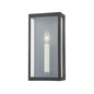 Vail Wall Sconce with TEXTURE BLACK/WEATHERED ZINC Finish
