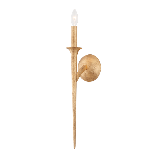 Luca Wall Sconce with VINTAGE GOLD LEAF Finish