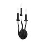 Reign Wall Sconce with BLACK IRON Finish