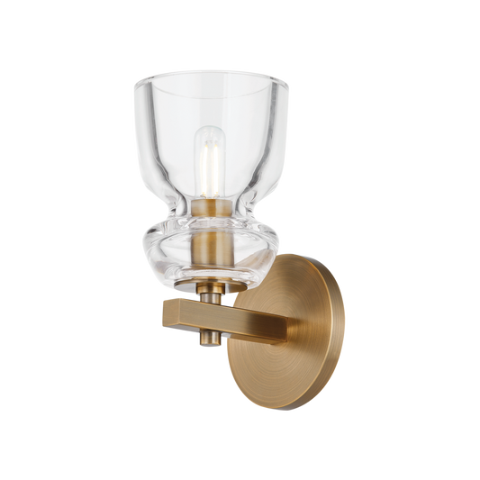 Trey Wall Sconce with PATINA BRASS Finish