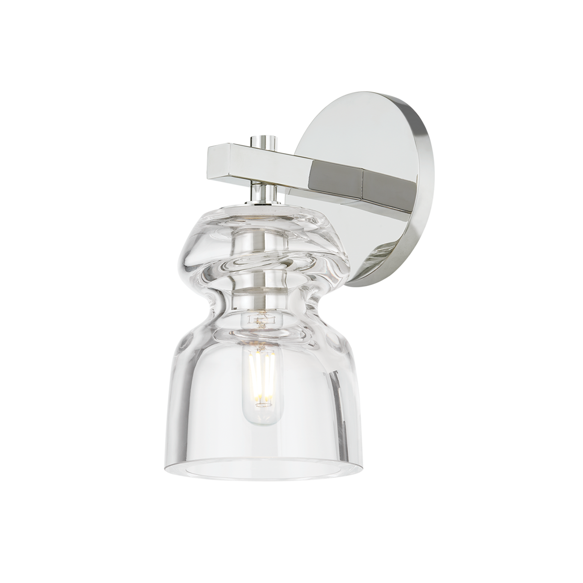 Trey Wall Sconce with Polished Nickel Finish