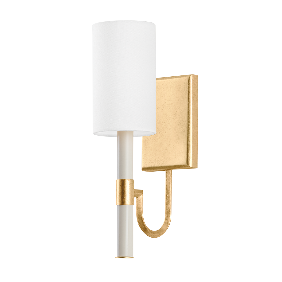 GUSTINE Wall Sconce with Vintage Gold Leaf Finish