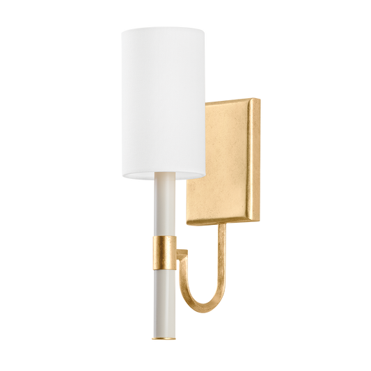 GUSTINE Wall Sconce with Vintage Gold Leaf Finish