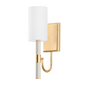 GUSTINE Wall Sconce with Vintage Gold Leaf Finish