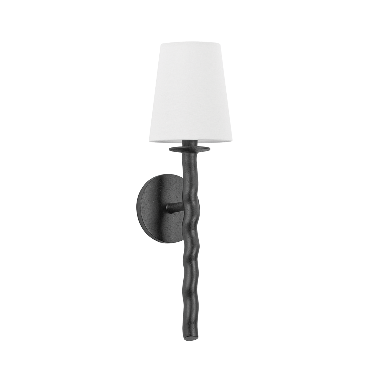 ALVARO Wall Sconce with TEXTURED BLACK Finish
