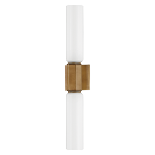 Yarrow Wall Sconce with PATINA BRASS Finish