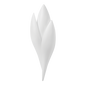 ROSE Wall Sconce with GESSO WHITE Finish