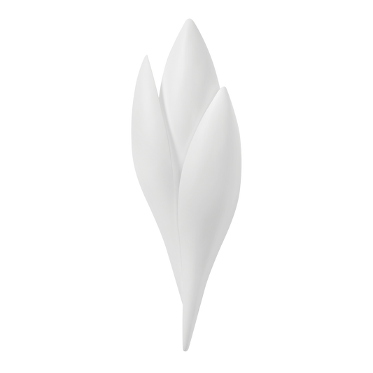 ROSE Wall Sconce with GESSO WHITE Finish