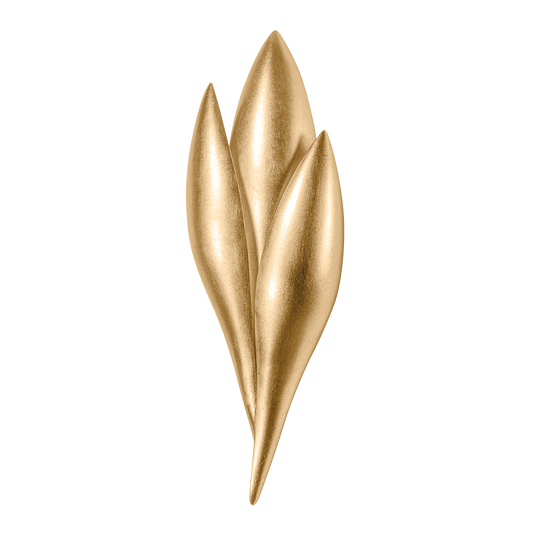 ROSE Wall Sconce with Vintage Gold Leaf Finish