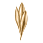 ROSE Wall Sconce with Vintage Gold Leaf Finish
