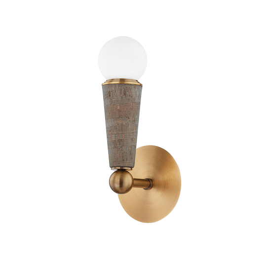 DAX Wall Sconce with PATINA BRASS Finish
