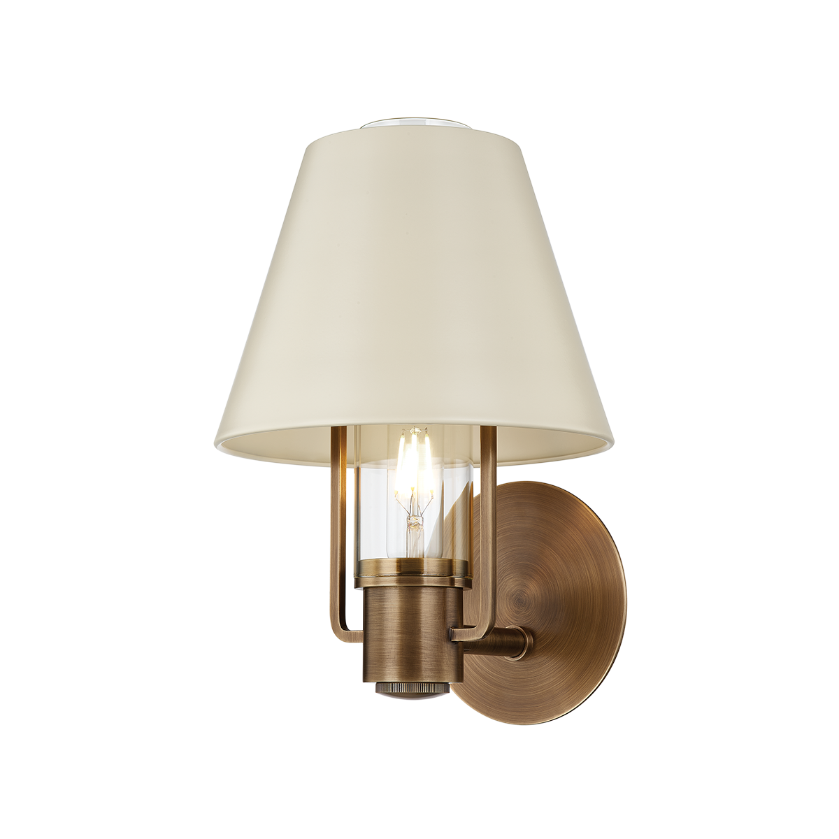KINDLE Wall Sconce with PATINA BRASS Finish