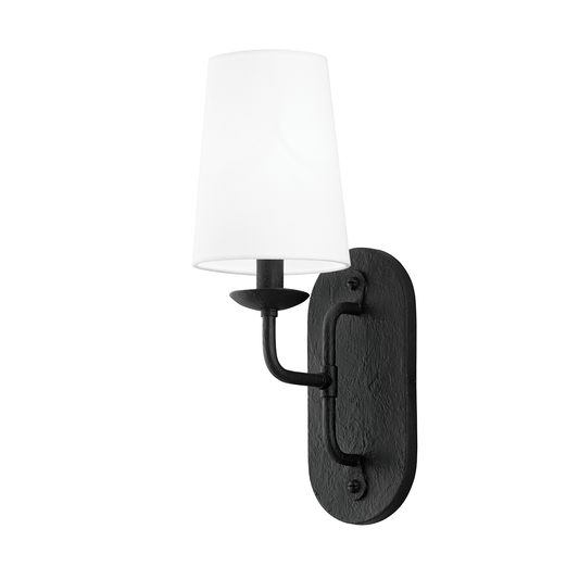 Moe Wall Sconce with BLACK IRON Finish