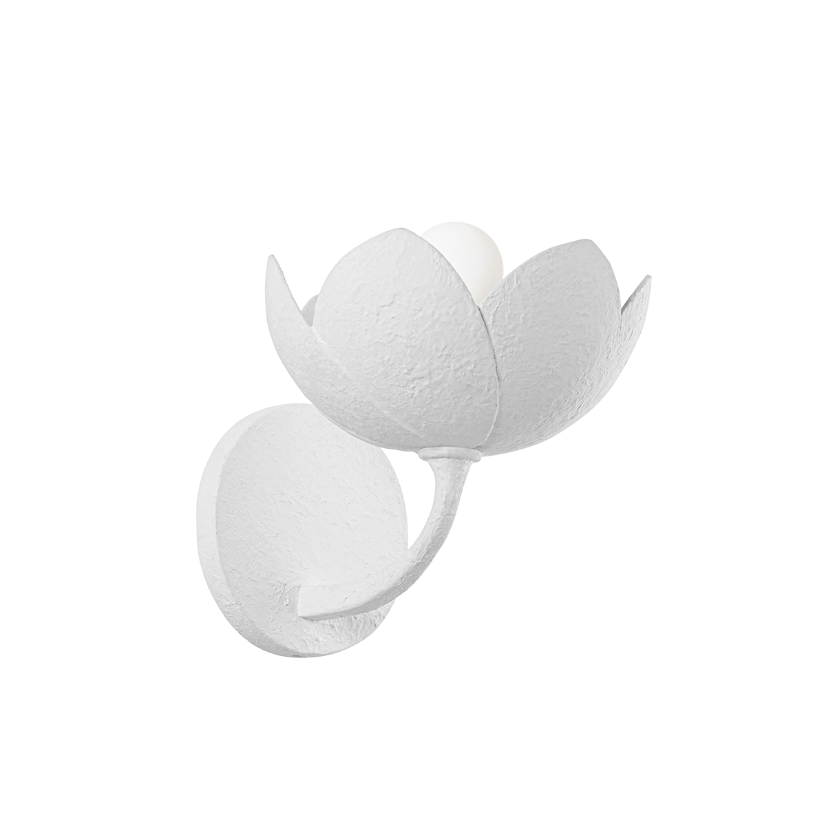 ARCATA Wall Sconce with GESSO WHITE Finish