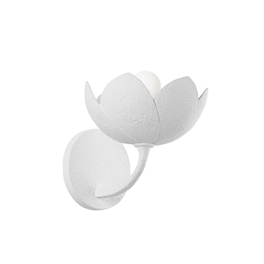 ARCATA Wall Sconce with GESSO WHITE Finish