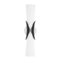 Muncie Wall Sconce with Polished Nickel/Soft Black Finish