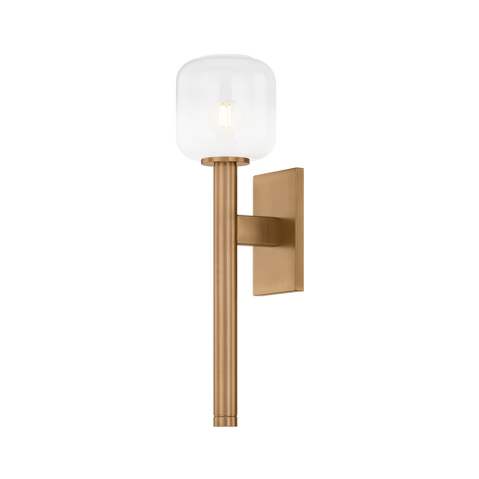 AXTON Wall Sconce with PATINA BRASS Finish