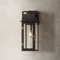 BOHEN Exterior Wall Sconce with French Iron/Patina Brass Finish