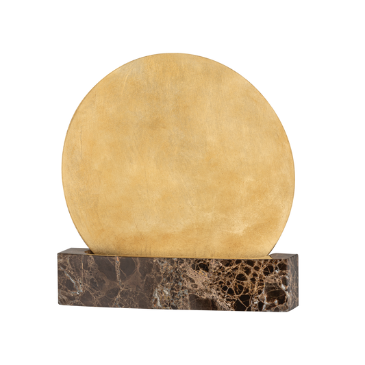 Rune Wall Sconce with Vintage Gold Leaf Finish