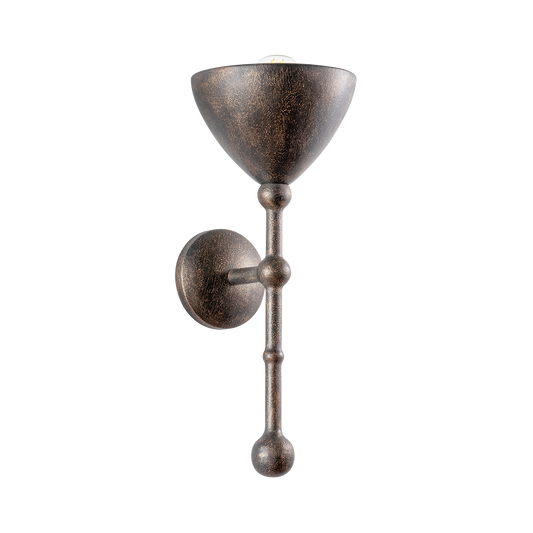 VISHAL Wall Sconce with BLACK PATINA GOLD Finish