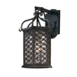 LOS OLIVOS 1LT WALL LANTERN SMALL with TEXTURED IRON Finish