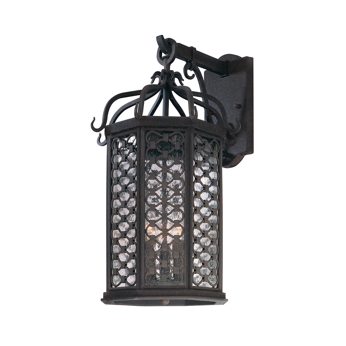 Los Olivos Wall Sconce with TEXTURED IRON Finish