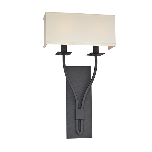 Palladium Wall Sconce with TEXTURED BLACK Finish