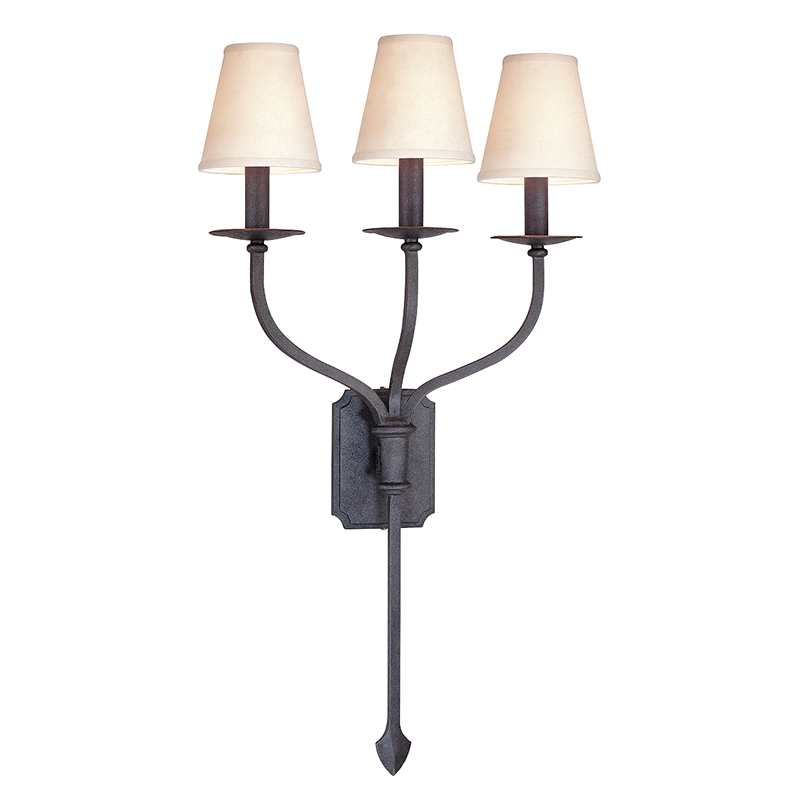 La Brea Wall Sconce with FRENCH IRON Finish