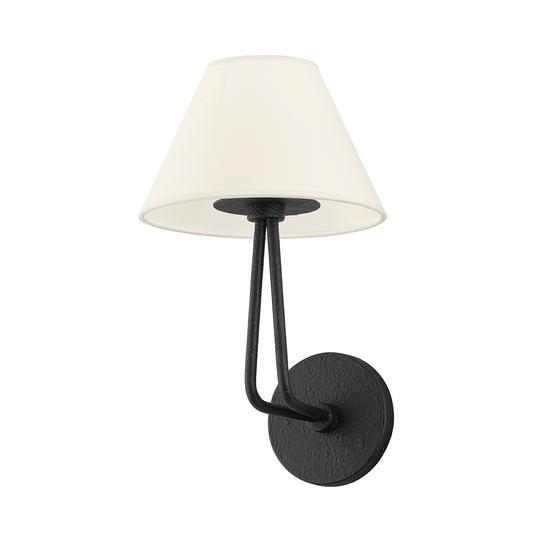 Ozias Wall Sconce with BLACK IRON Finish