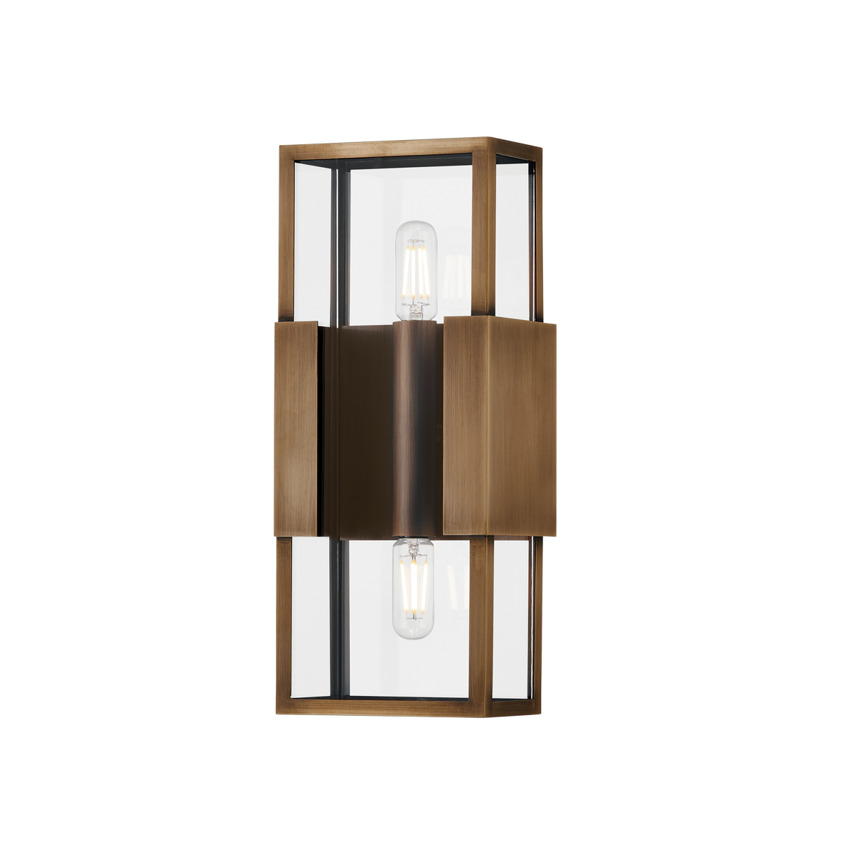 SANTA CLARA EXTERIOR WALL SCONCE with PATINA BRASS Finish