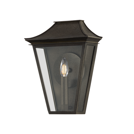 TEHAMA EXTERIOR WALL SCONCE with FRENCH IRON Finish